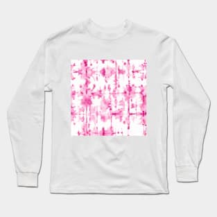 Pink abstract texture pattern Long Sleeve T-Shirt